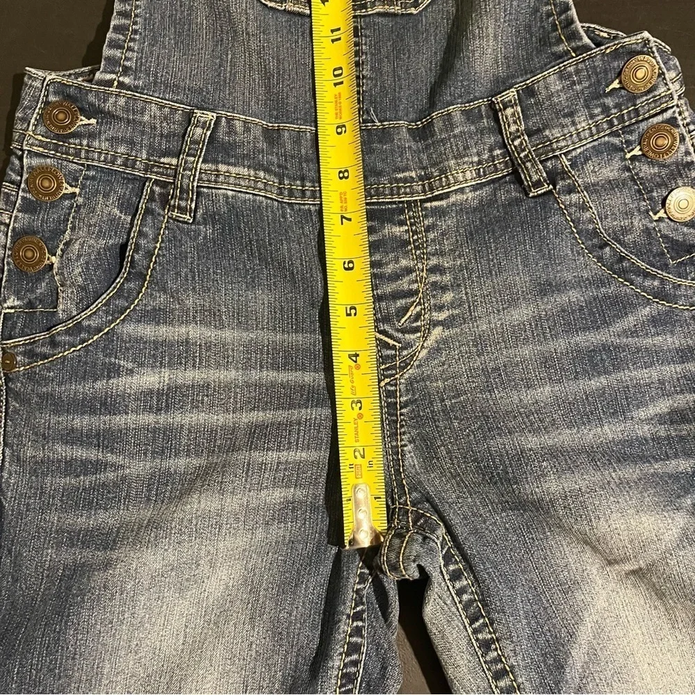 Wallflower Overalls Junior Womens Sz S Blue Denim Pockets Stretchy Suspender